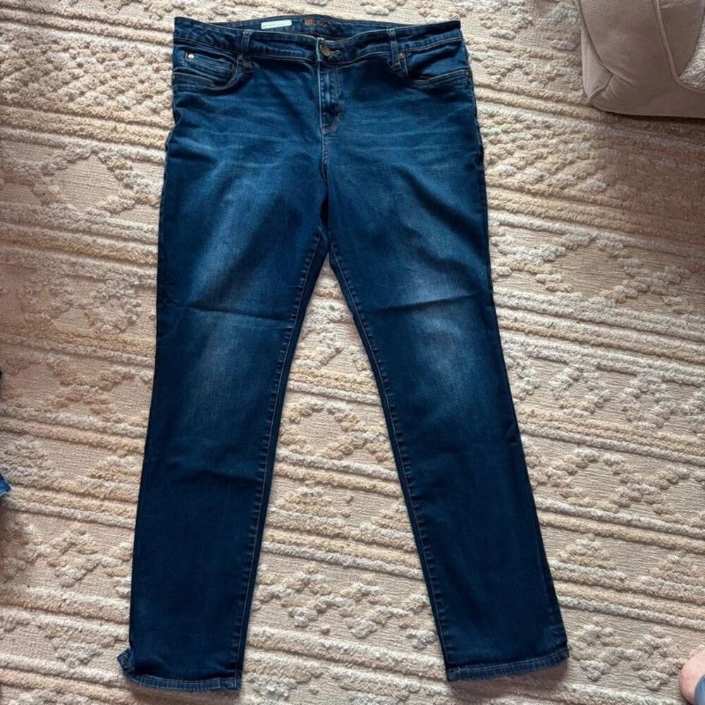 KUT from the Kloth Catherine Boyfriend Jeans Dark Wash Size 16